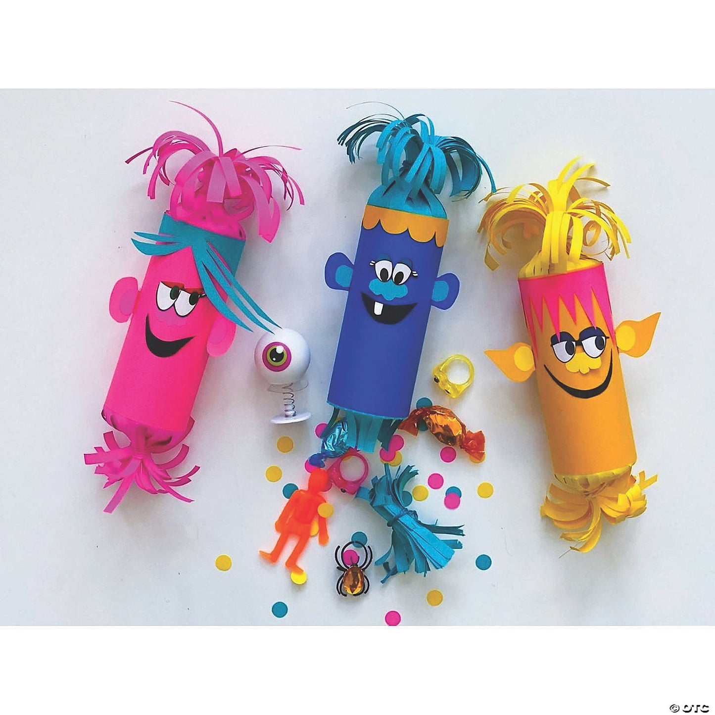 1" Bulk 48 Pc. Bright Colors Googly Eyes Plastic Rings | USA Decoration®