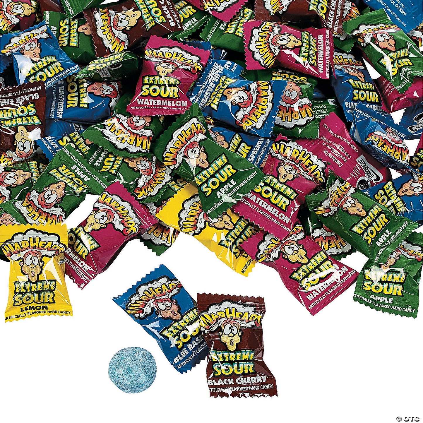 1 Lb. Bulk WarHeads™ Sour Fruit Flavors Hard Candy - 117 Pc. | USA Decoration®