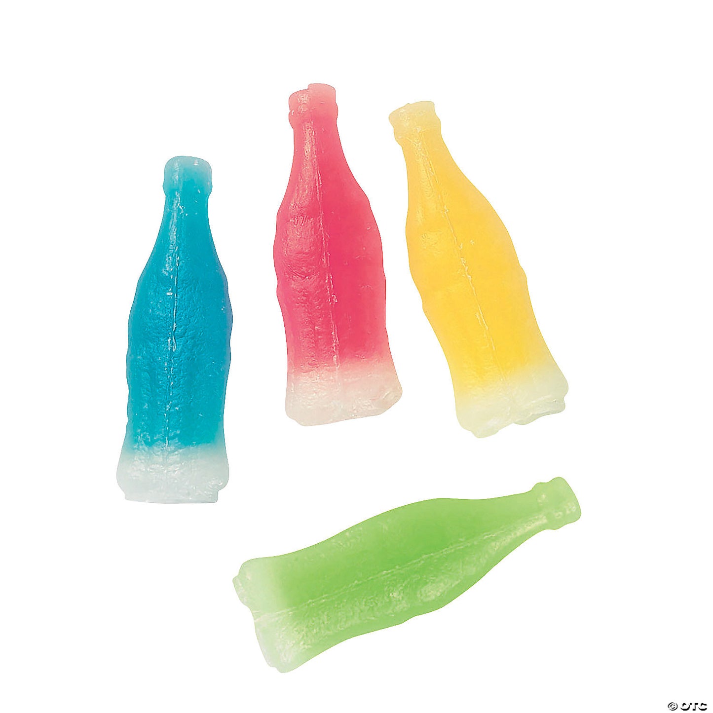 1 lb. Classic Wax Bottles Green, Yellow, Red Blue Liquid Candy - 50 Pc. | USA Decoration®