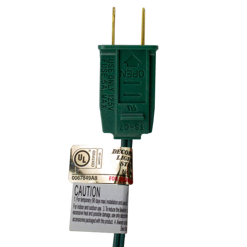 10-Count Transparent ST40 Edison Style Patio Lights 9 ft Green Wire