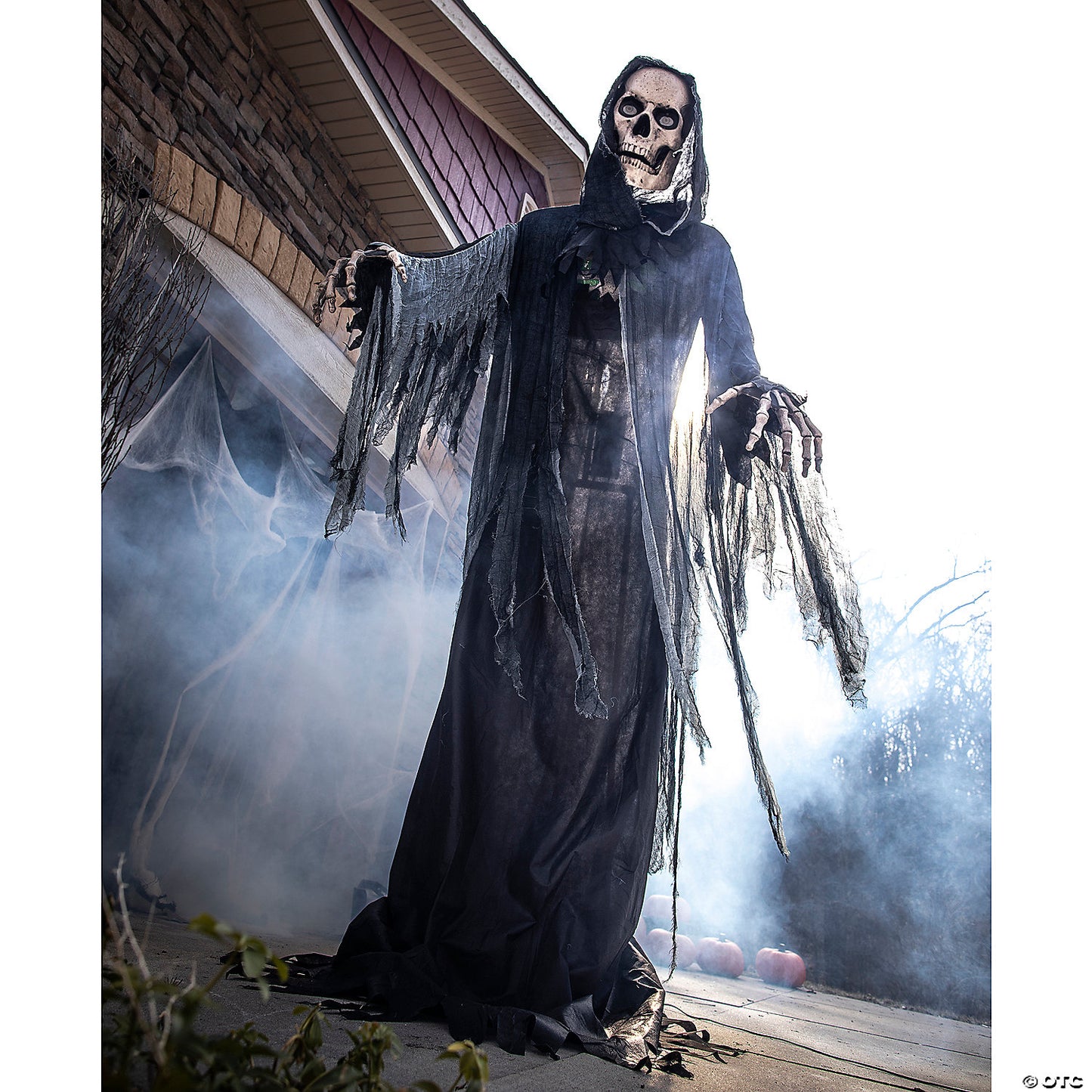 10 Ft. Animated Towering Skeleton Reaper Halloween Decoration | USA Decoration®