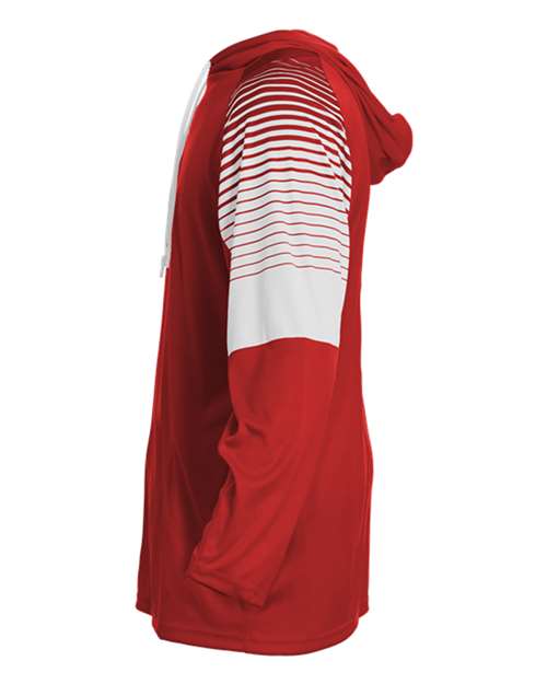 Youth Lineup Hooded Long Sleeve T-Shirt | USA Decoration