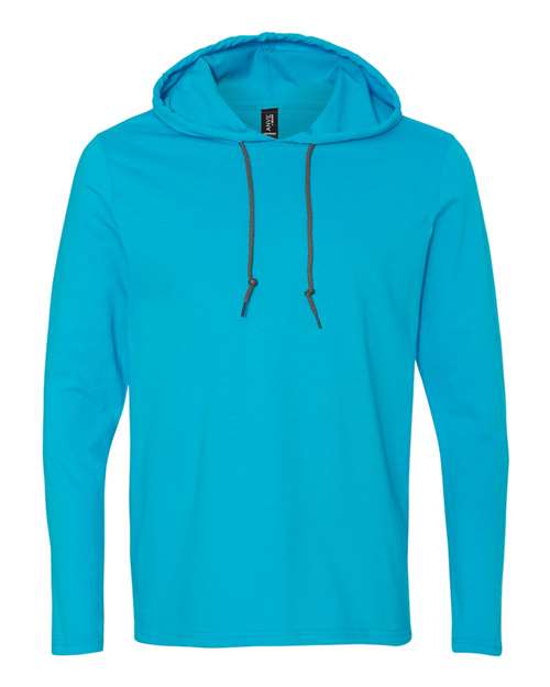 Softstyle® Lightweight Hooded Long Sleeve T-Shirt | USA Decoration