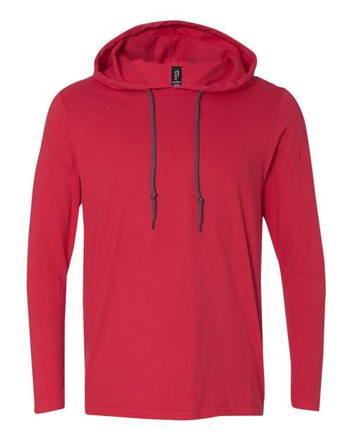 Softstyle® Lightweight Hooded Long Sleeve T-Shirt | USA Decoration