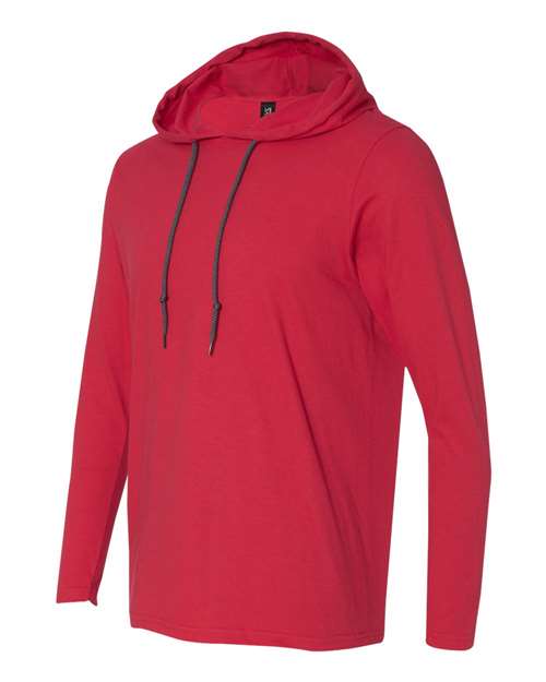 Softstyle® Lightweight Hooded Long Sleeve T-Shirt | USA Decoration