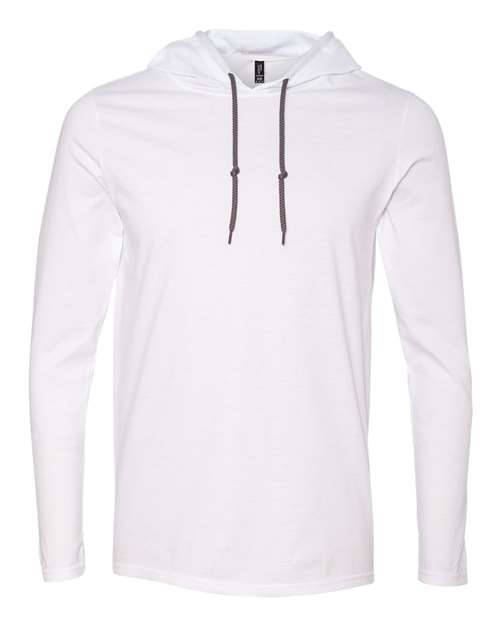 Softstyle® Lightweight Hooded Long Sleeve T-Shirt | USA Decoration