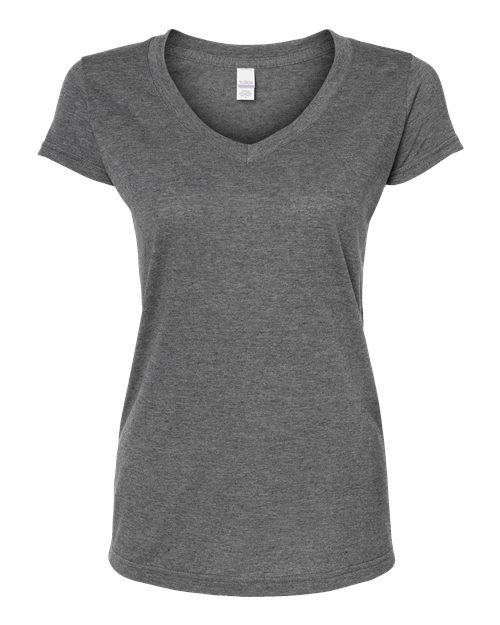 Women's Poly-Rich V-Neck T-Shirt | USA Decoration