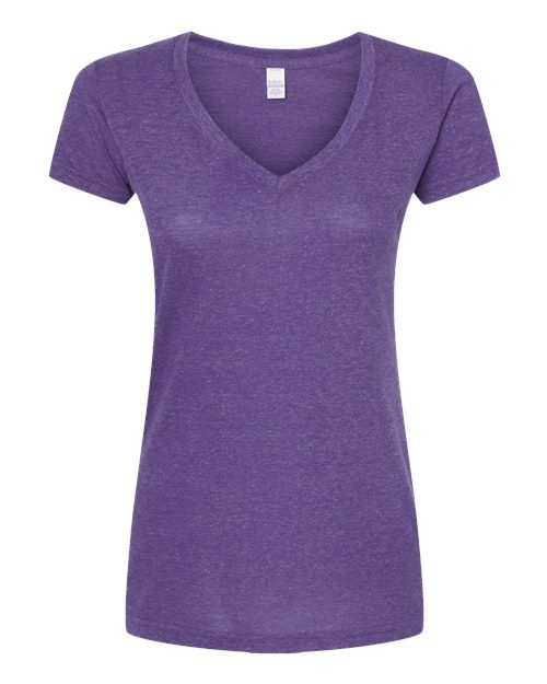 Women's Poly-Rich V-Neck T-Shirt | USA Decoration