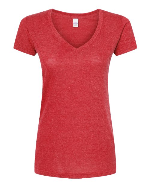Women's Poly-Rich V-Neck T-Shirt | USA Decoration