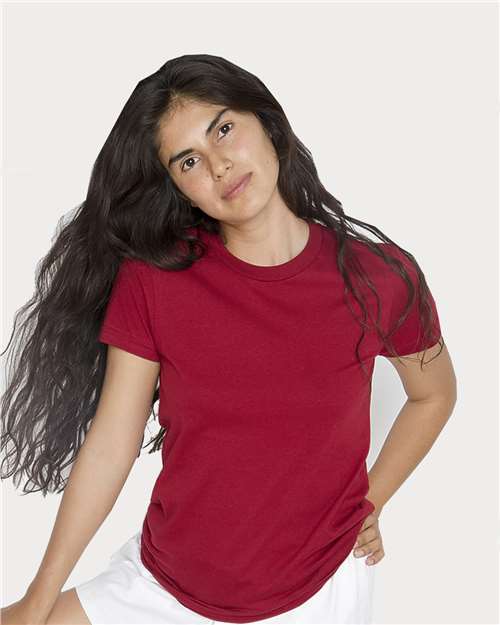 USA-Made Women's Fine Jersey T-Shirt | USA Decoration