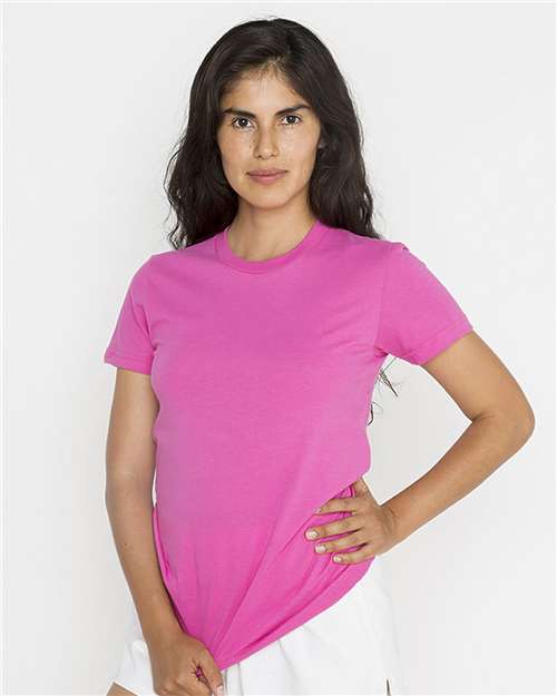 USA-Made Women's Fine Jersey T-Shirt | USA Decoration