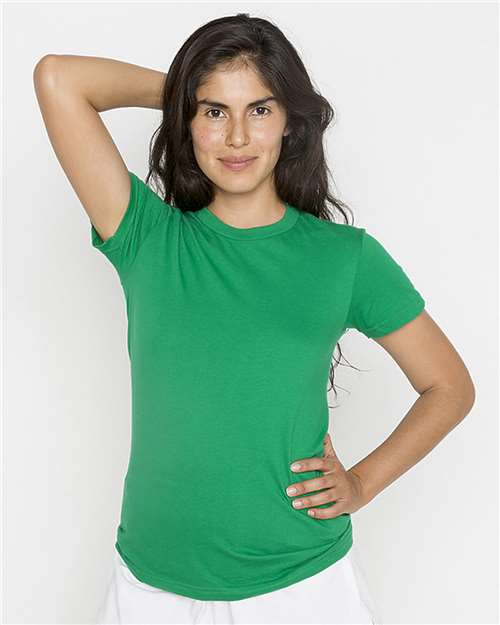 USA-Made Women's Fine Jersey T-Shirt | USA Decoration