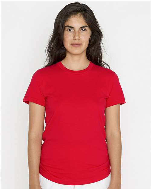 USA-Made Women's Fine Jersey T-Shirt | USA Decoration