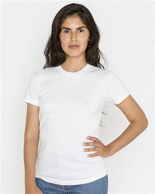 USA-Made Women's Fine Jersey T-Shirt | USA Decoration