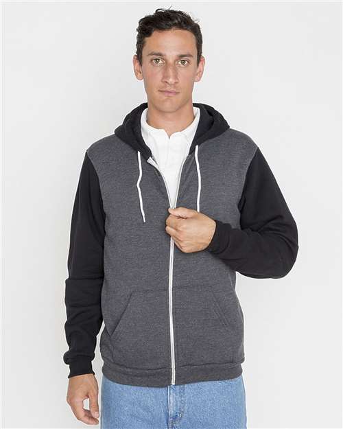 USA-Made Flex Fleece Full-Zip Hooded Sweatshirt | USA Decoration