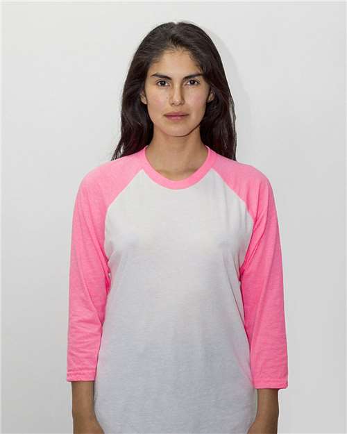 USA-Made Three Quarter Sleeve Raglan Baseball T-Shirt | USA Decoration