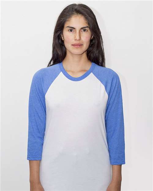 USA-Made Three Quarter Sleeve Raglan Baseball T-Shirt | USA Decoration