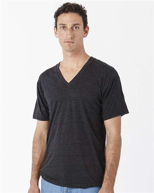 USA-Made Unisex Triblend V-Neck Short Sleeve T-Shirt | USA Decoration