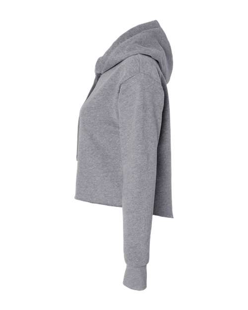 Women's Laguna Sueded Raw Edge Crop Hoodie | USA Decoration