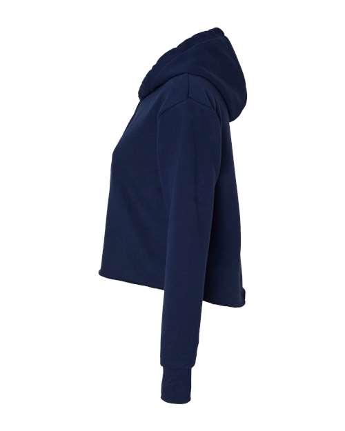 Women's Laguna Sueded Raw Edge Crop Hoodie | USA Decoration