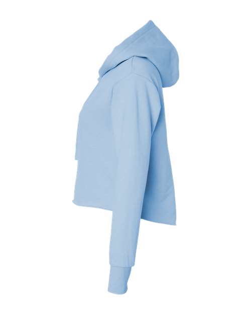 Women's Laguna Sueded Raw Edge Crop Hoodie | USA Decoration