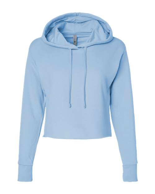 Women's Laguna Sueded Raw Edge Crop Hoodie | USA Decoration