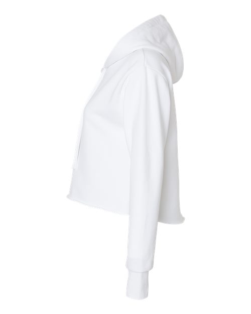 Women's Laguna Sueded Raw Edge Crop Hoodie | USA Decoration