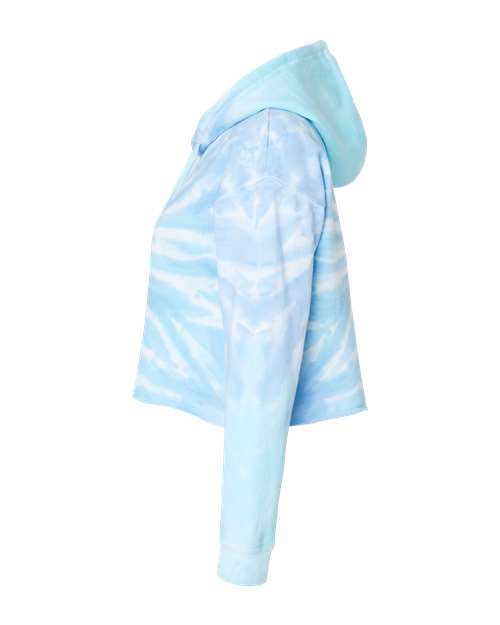 Women's Tie-Dyed Crop Hooded Sweatshirt | USA Decoration