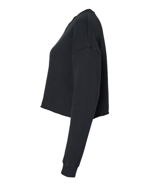 Women's Lightweight Crop Crewneck Sweatshirt | USA Decoration