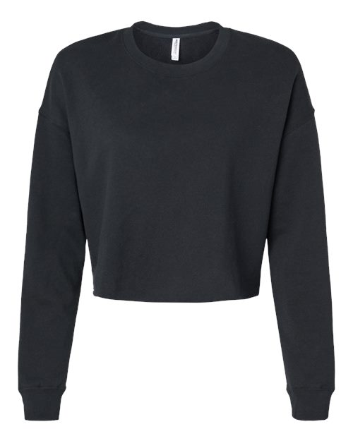 Women's Lightweight Crop Crewneck Sweatshirt | USA Decoration