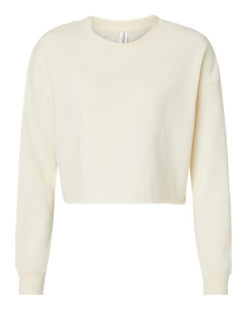 Women's Lightweight Crop Crewneck Sweatshirt | USA Decoration