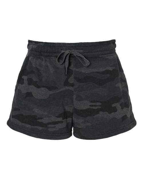 Women’s Lightweight California Wave Wash Fleece Shorts | USA Decoration
