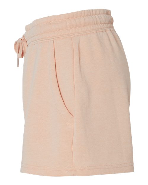 Women’s Lightweight California Wave Wash Fleece Shorts | USA Decoration