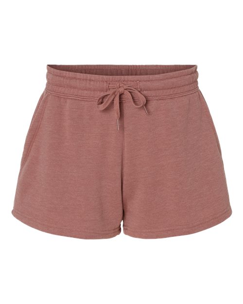 Women’s Lightweight California Wave Wash Fleece Shorts | USA Decoration