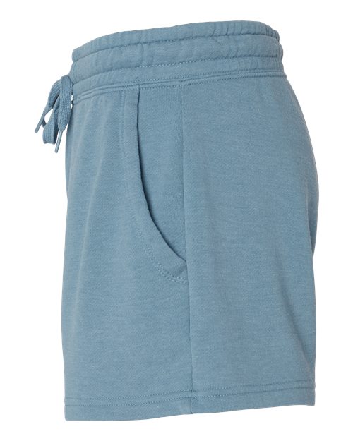 Women’s Lightweight California Wave Wash Fleece Shorts | USA Decoration