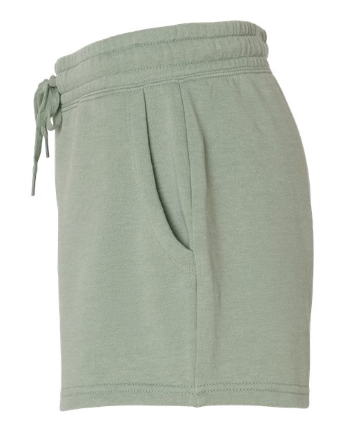 Women’s Lightweight California Wave Wash Fleece Shorts | USA Decoration