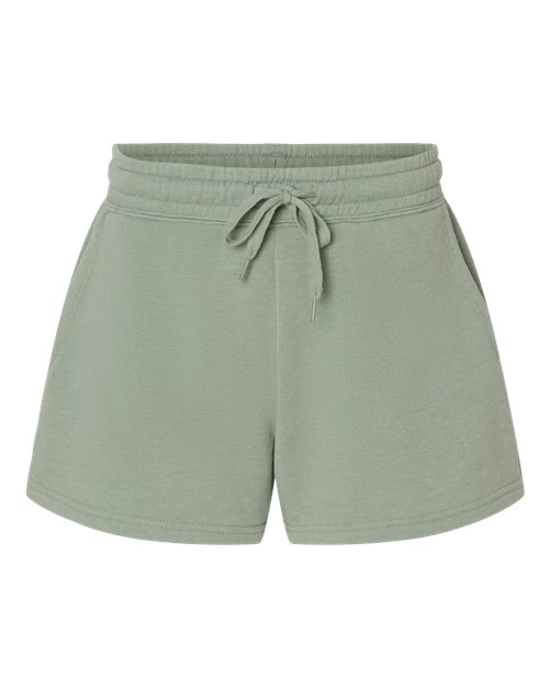 Women’s Lightweight California Wave Wash Fleece Shorts | USA Decoration