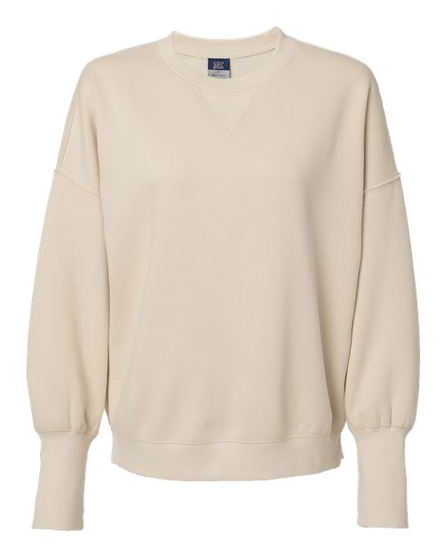 Women's Sueded Fleece Crewneck Sweatshirt | USA Decoration
