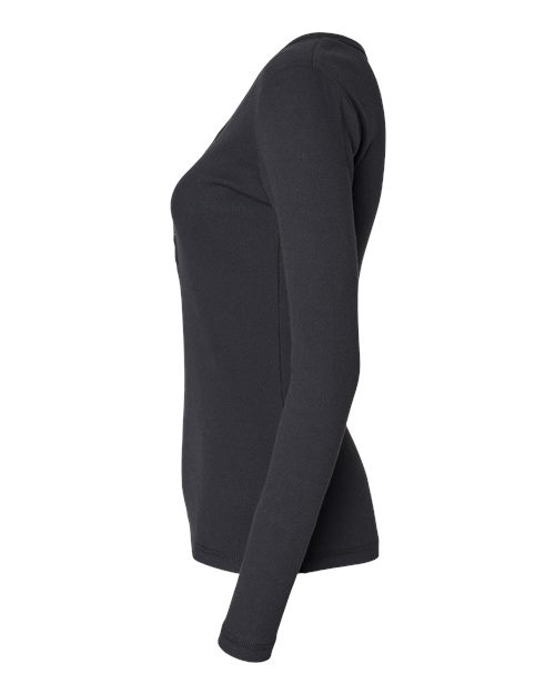 Women's Harper Long Sleeve Henley | USA Decoration