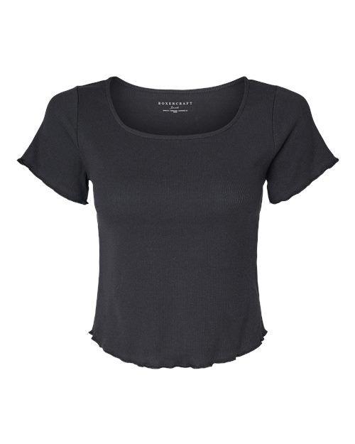 Women's Baby Rib Short Sleeve T-Shirt | USA Decoration