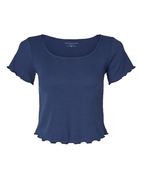 Women's Baby Rib Short Sleeve T-Shirt | USA Decoration