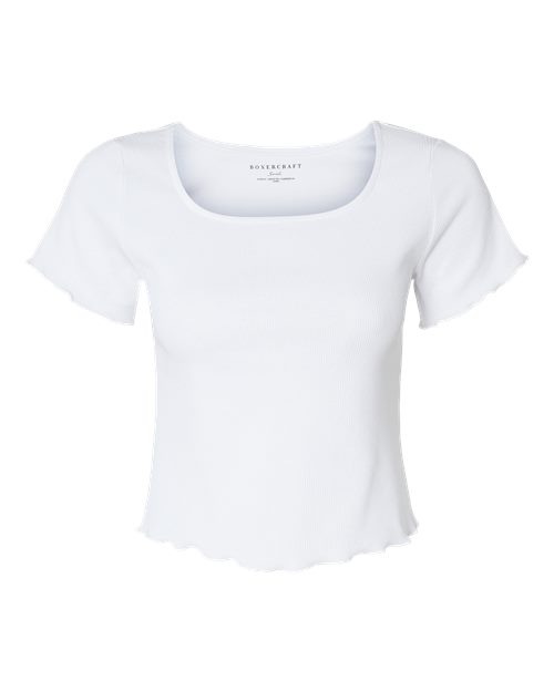 Women's Baby Rib Short Sleeve T-Shirt | USA Decoration