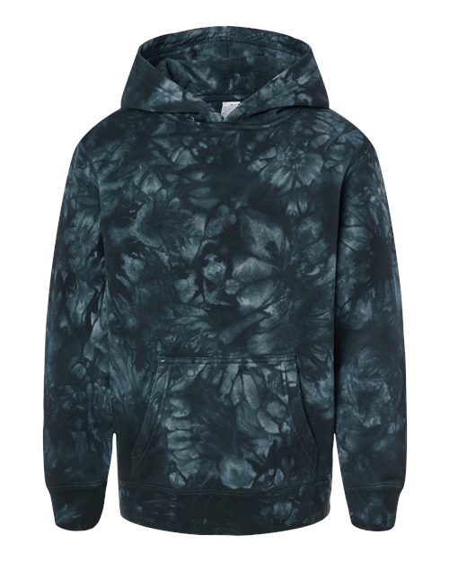 Youth Midweight Tie-Dyed Hooded Sweatshirt | USA Decoration