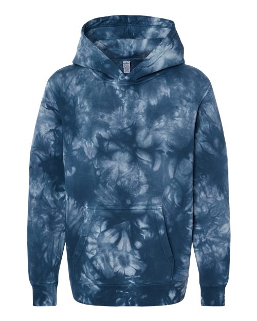 Youth Midweight Tie-Dyed Hooded Sweatshirt | USA Decoration