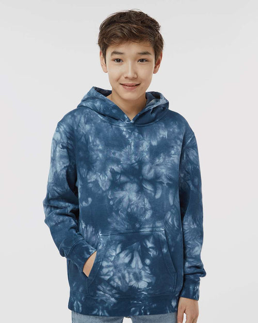 Youth Classic Fleece Tie-Dyed Hooded Sweatshirt | USA Decoration