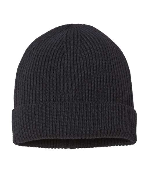 Sustainable Fine Rib Cuffed Beanie | USA Decoration