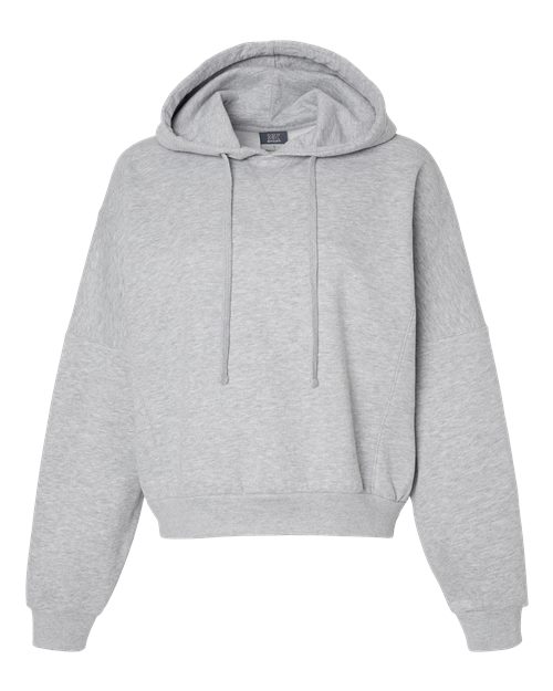 Women's Sueded Fleece Crop Hooded Sweatshirt | USA Decoration