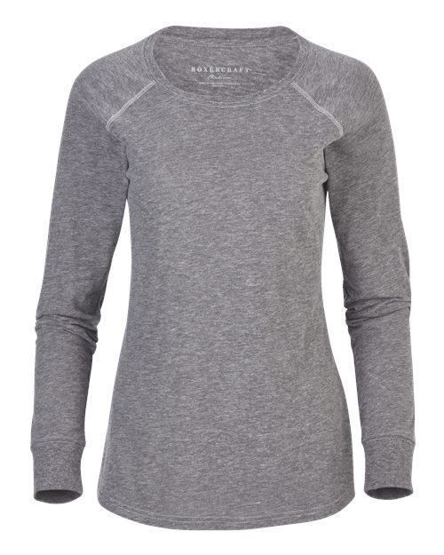 Women's Solid Preppy Patch Long Sleeve T-Shirt | USA Decoration