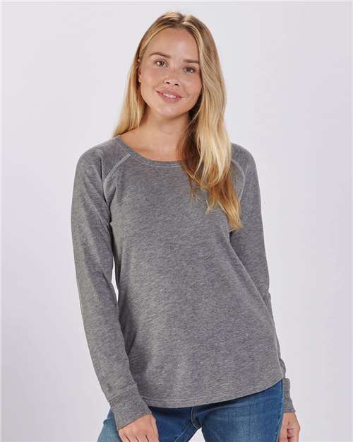 Women's Solid Preppy Patch Long Sleeve T-Shirt | USA Decoration