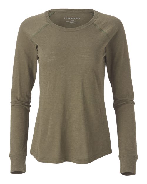 Women's Solid Preppy Patch Long Sleeve T-Shirt | USA Decoration